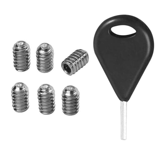 Llave para aletas de tabla de surf de acero inoxidable con 6 tornillos para longboard FCS