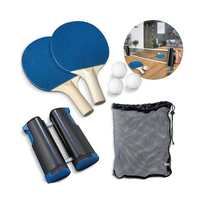 Set de raquetas de ping pong con red portatil
