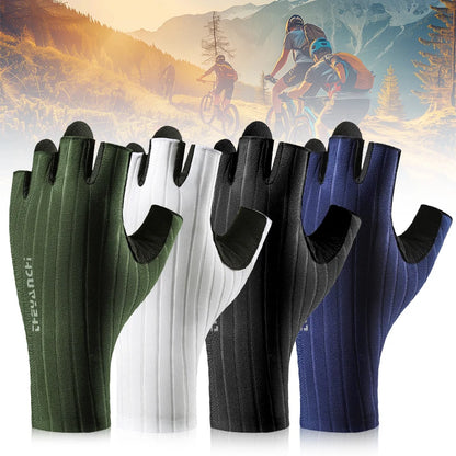 Cycling Gloves-Breathable&Half Finger Padded &Anti-Slip & Shock-Absorbing MTB Bicycle Gloves for Men Women Biking