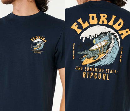 Camiseta de algodón Rip Curl manga corta