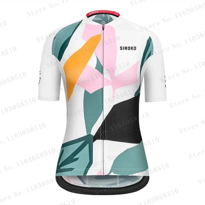 Siroko Women Cycling Jersey Top Summer Mountain Bicycle Clothing Maillot Ciclismo Short Sleeve MTB Bike Jersey Team Cycling Shir