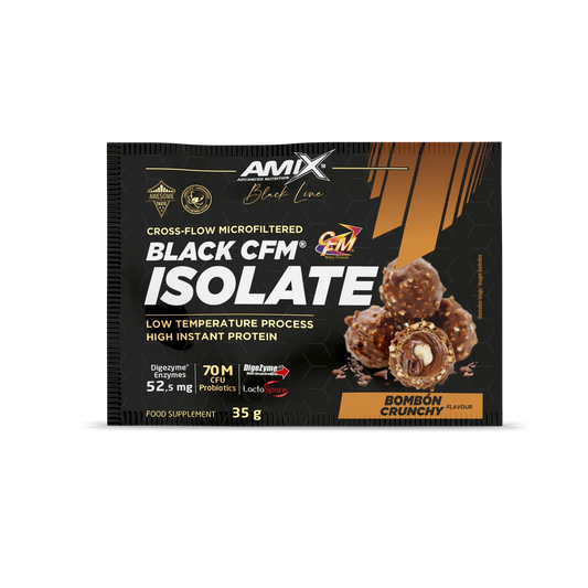 Unidosis black cfm isolate 35g (pack 2) cross microfiltration whey protein isolate (cfm ® ) amix nutrition