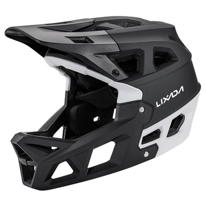Full Face Mountain Bike Helmet Adult Racing Downhill MTB Helmet for Men/Women Adult Mountain Bike Helmet with Visor Over 31 Vent