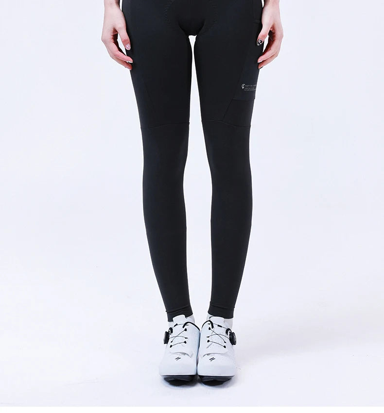 INBIKE Women‘s Professional Cycling Bib Pants Winter Fleece Bicycle Biking Clothing Pants 3D Padding Road Bike Pants For Women