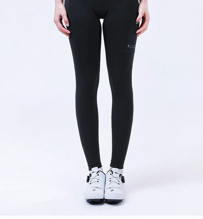 INBIKE Women‘s Professional Cycling Bib Pants Winter Fleece Bicycle Biking Clothing Pants 3D Padding Road Bike Pants For Women