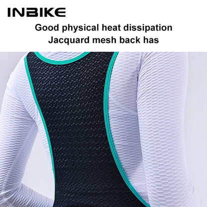 INBIKE Women‘s Professional Cycling Bib Pants Winter Fleece Bicycle Biking Clothing Pants 3D Padding Road Bike Pants For Women