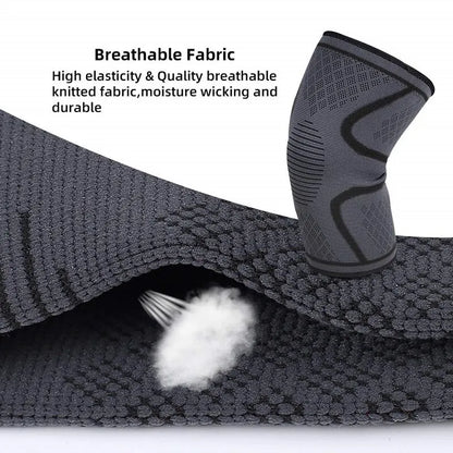 1 Piece Elbow Support Elastic Gym Fitness Nylon Protective Pad Absorb Sweat Sports Safety Basketball Game Arm Sleeve Elbow Brace