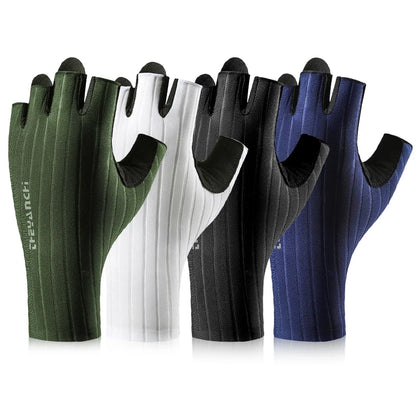 Cycling Gloves-Breathable&Half Finger Padded &Anti-Slip & Shock-Absorbing MTB Bicycle Gloves for Men Women Biking