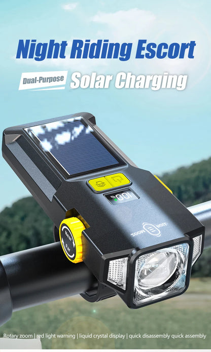 Luz para bicicleta solar  Tipo-C