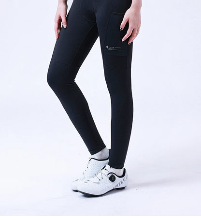 INBIKE Women‘s Professional Cycling Bib Pants Winter Fleece Bicycle Biking Clothing Pants 3D Padding Road Bike Pants For Women