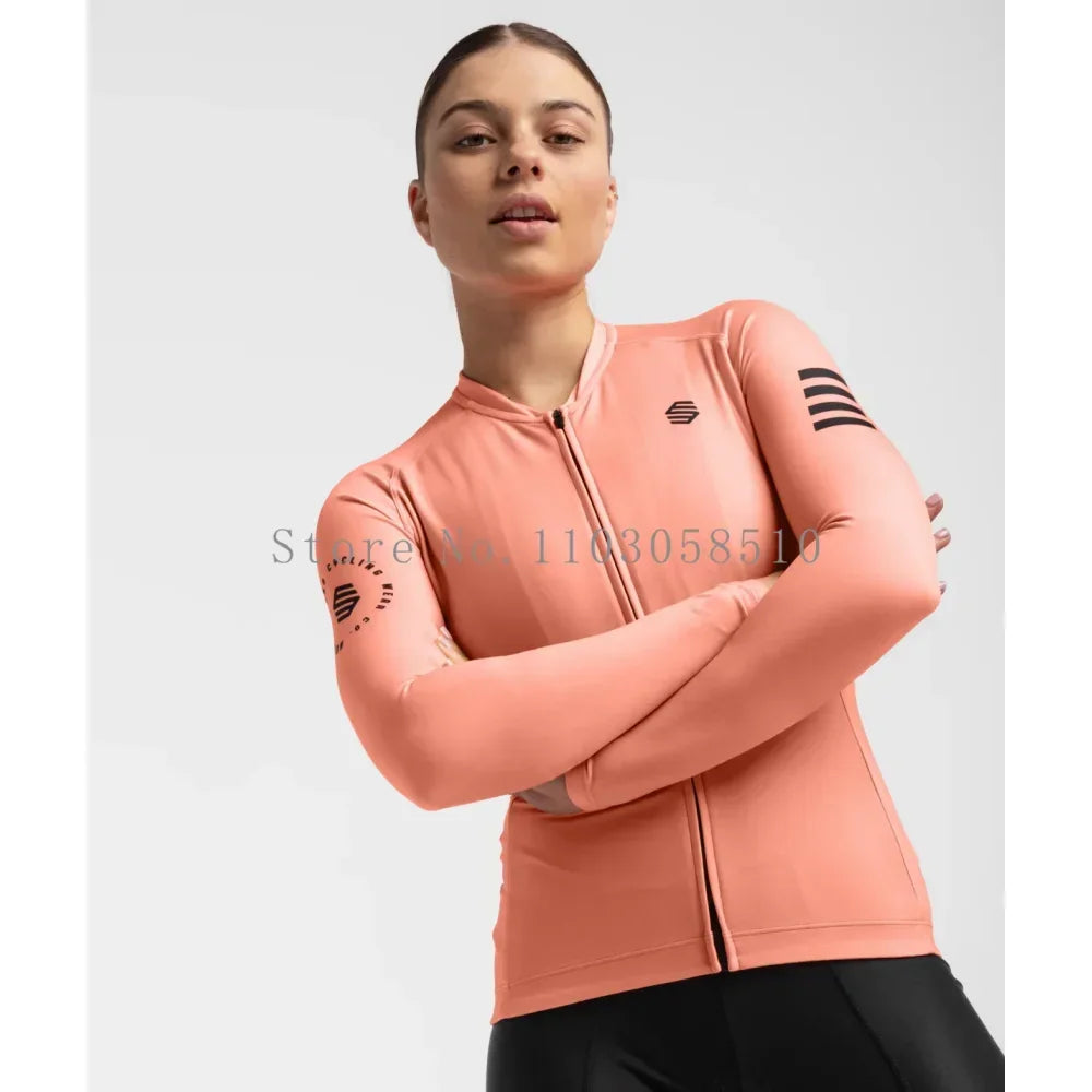 siroko women long sleeve cycling jersey ultralightweight Premium Anti-UV Sweatshirt Cycling Suit Autumn Quick-Dry Racing Uniform