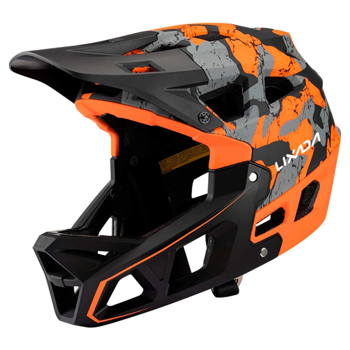 Full Face Mountain Bike Helmet Adult Racing Downhill MTB Helmet for Men/Women Adult Mountain Bike Helmet with Visor Over 31 Vent