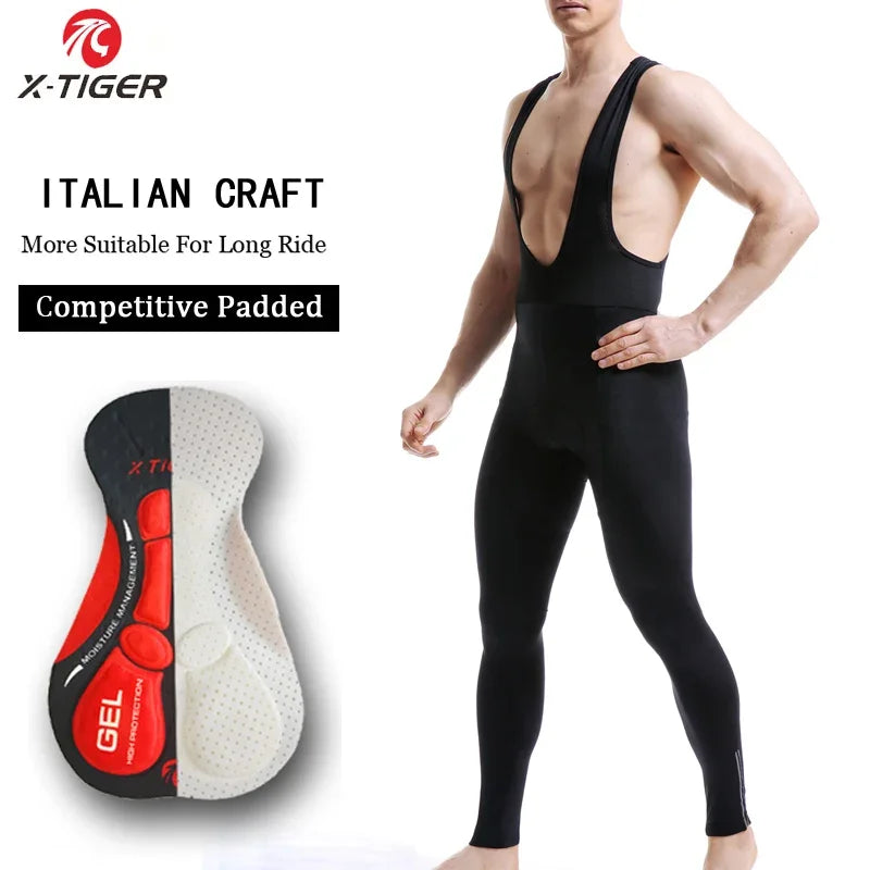 Pantalones de ciclismo X-Tiger para primavera-verano con badana de gel 5D. Mallas de ciclismo. Pantalones con tirantes para bicicleta de montaña (MTB). Pantalones de ciclismo para descenso. Pantalones de ciclismo.