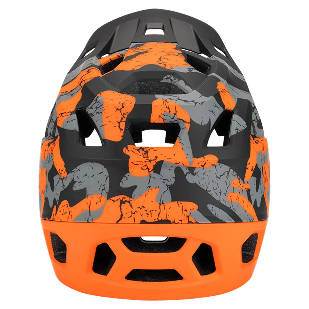 Full Face Mountain Bike Helmet Adult Racing Downhill MTB Helmet for Men/Women Adult Mountain Bike Helmet with Visor Over 31 Vent