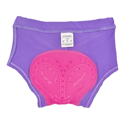 WOSAWE Women Cycling Shorts Bicycle Underpants 3D Gel Padded MTB Bike Short Pants for Gilrs Ladies High Waistline Sports Shorts