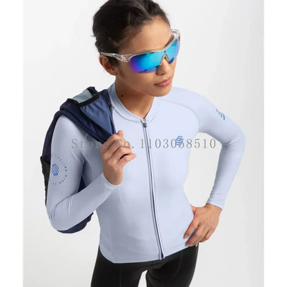 siroko women long sleeve cycling jersey ultralightweight Premium Anti-UV Sweatshirt Cycling Suit Autumn Quick-Dry Racing Uniform