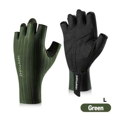 Cycling Gloves-Breathable&Half Finger Padded &Anti-Slip & Shock-Absorbing MTB Bicycle Gloves for Men Women Biking