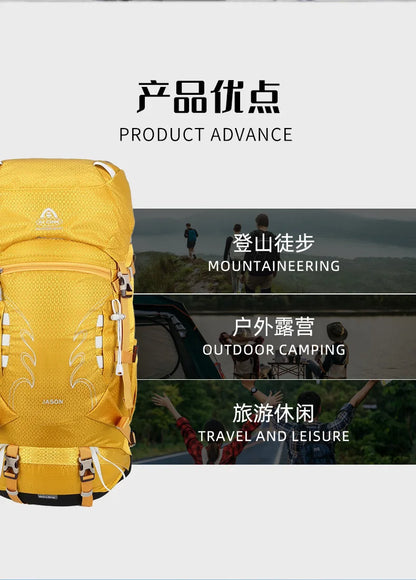 Upgraded 35+5L Heavy-Duty Hiking Backpack Expandable Rucksack for Trekking, Camping & Travel, Durable Large Capacity