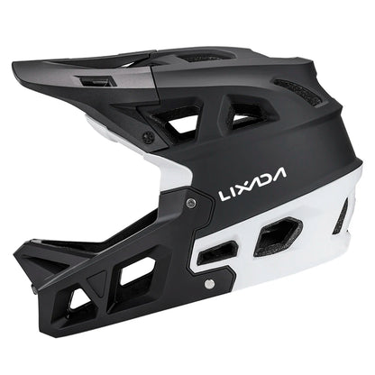 Full Face Mountain Bike Helmet Adult Racing Downhill MTB Helmet for Men/Women Adult Mountain Bike Helmet with Visor Over 31 Vent