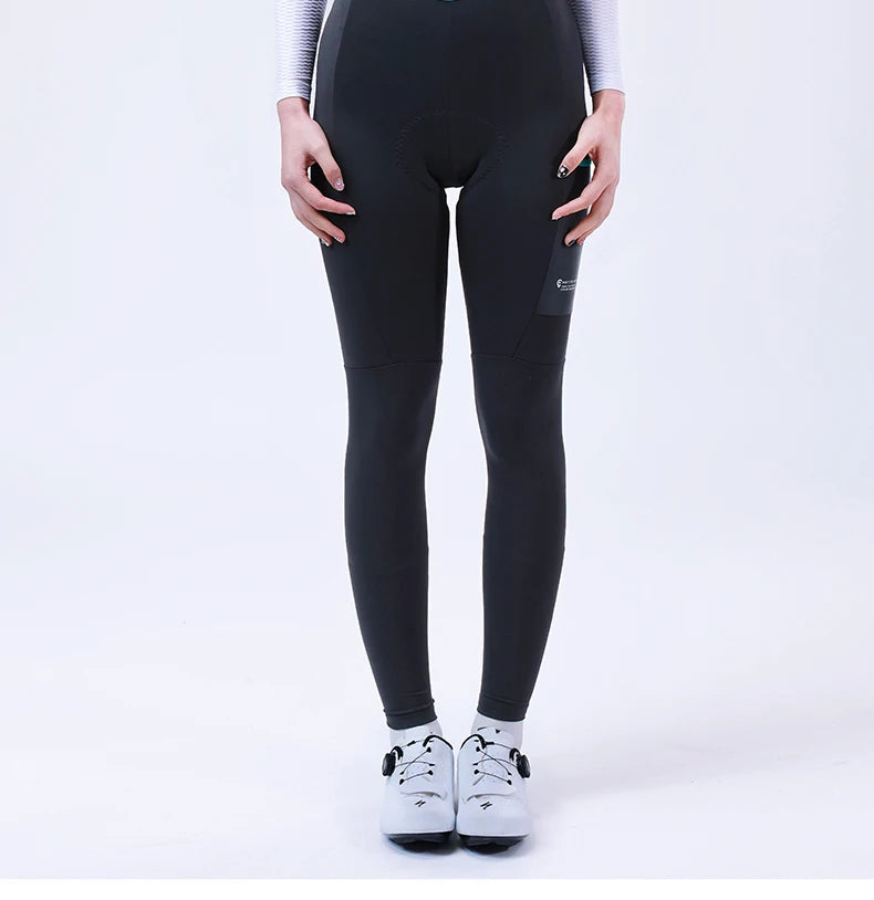 INBIKE Women‘s Professional Cycling Bib Pants Winter Fleece Bicycle Biking Clothing Pants 3D Padding Road Bike Pants For Women