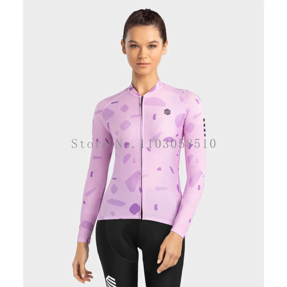 siroko women long sleeve cycling jersey ultralightweight Premium Anti-UV Sweatshirt Cycling Suit Autumn Quick-Dry Racing Uniform