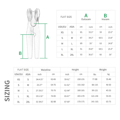 WOSAWE Women's Cycling Bib Pants Road Bike Tights Sports Pants High Quality Mountain Bicycle Trousers for Women