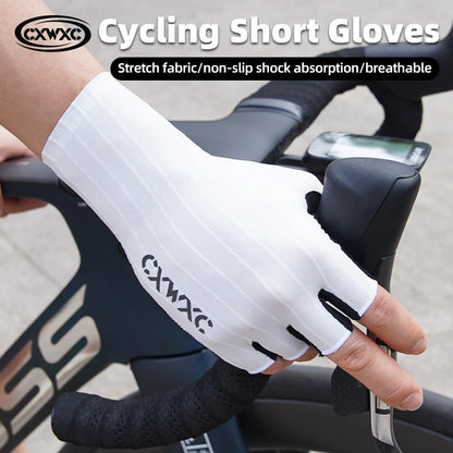 CXWXC Cycling Half Finger Gloves Men Women Breathable Anti-slip Glove Fitness Sport Training Gloves With Extended Wrist Guard