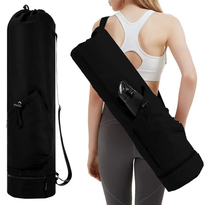 Yoga Mat Bag with Water Bottle Pocket & Wet Storage – Multi-Functional Carrier for Gym, Pilates & Fitness