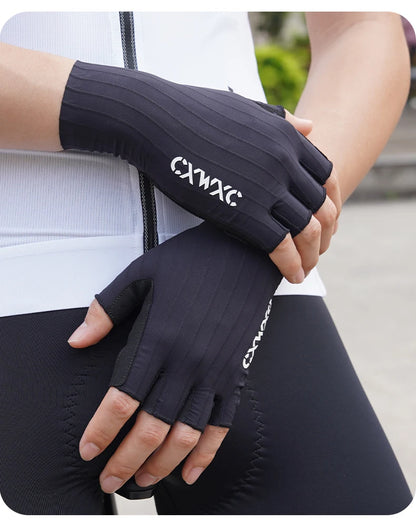 CXWXC Cycling Half Finger Gloves Men Women Breathable Anti-slip Glove Fitness Sport Training Gloves With Extended Wrist Guard
