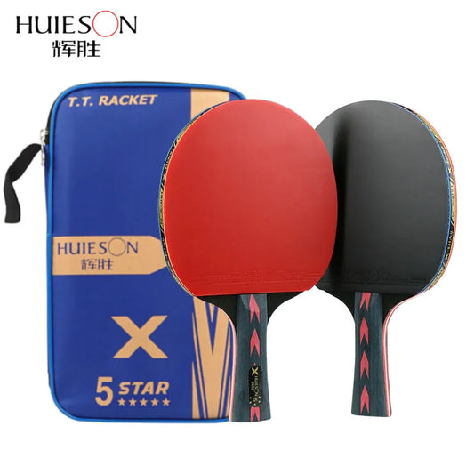 Juego de 2 raquetas de ping pong Huieson 5/6 Star Offensive