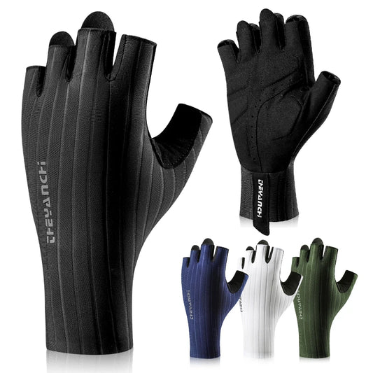 Cycling Gloves-Breathable&Half Finger Padded &Anti-Slip & Shock-Absorbing MTB Bicycle Gloves for Men Women Biking