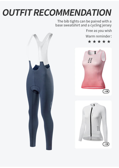 WOSAWE Women's Cycling Bib Pants Road Bike Tights Sports Pants High Quality Mountain Bicycle Trousers for Women
