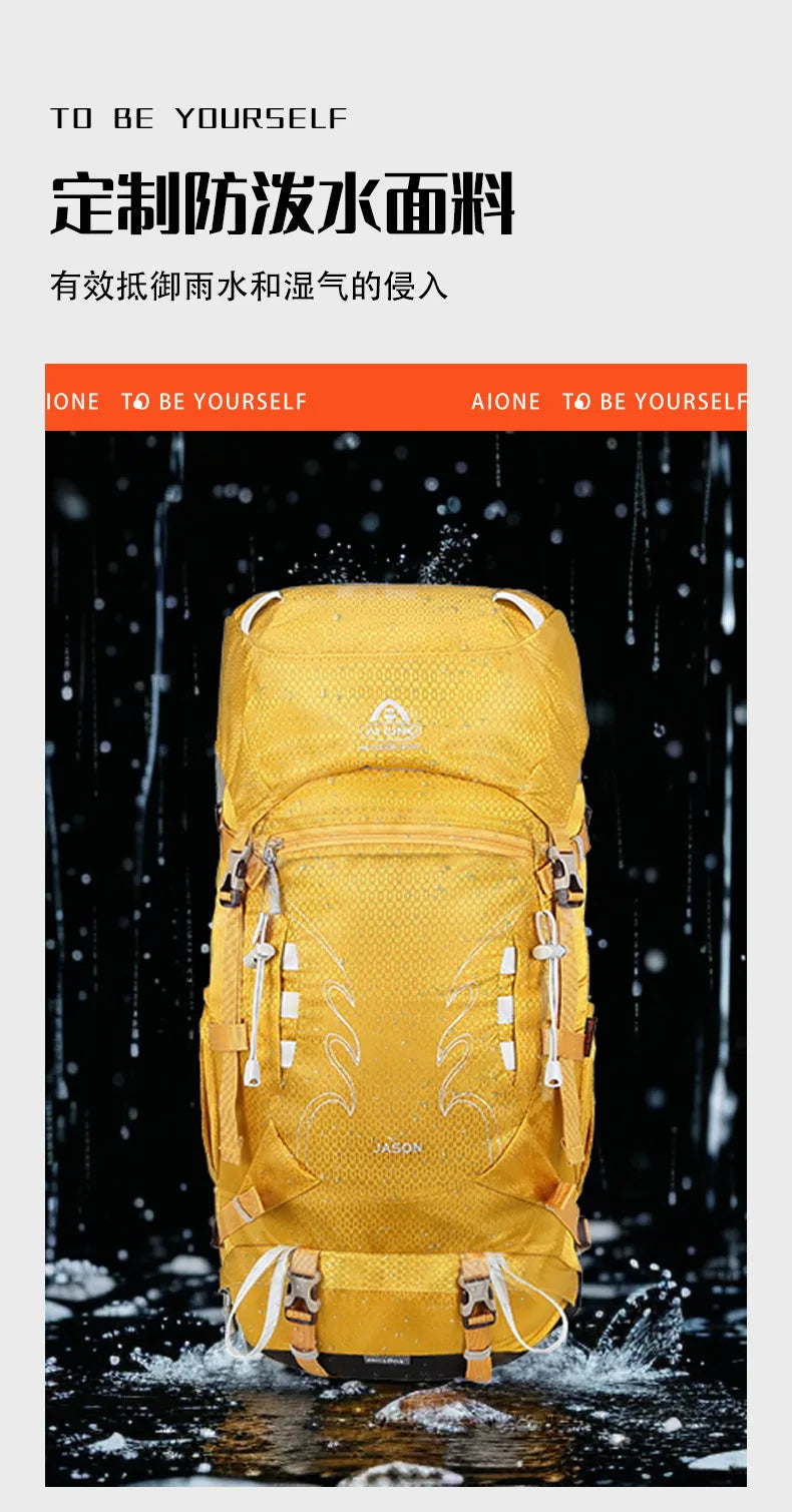 Upgraded 35+5L Heavy-Duty Hiking Backpack Expandable Rucksack for Trekking, Camping & Travel, Durable Large Capacity