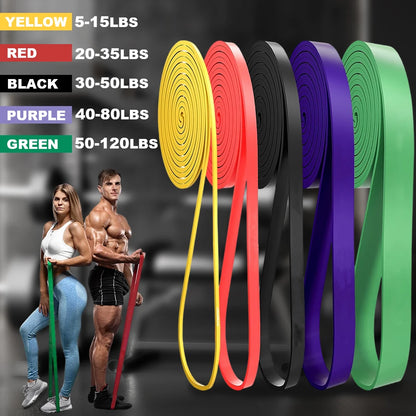 5~120lbs Fitness Resistance Band Boxing Agility Training Workout Gym Equipment Yoga Pilates Accessories Rubber Band Home Gym