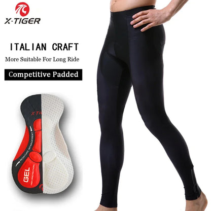 Pantalones de ciclismo X-Tiger para primavera-verano con badana de gel 5D. Mallas de ciclismo. Pantalones con tirantes para bicicleta de montaña (MTB). Pantalones de ciclismo para descenso. Pantalones de ciclismo.