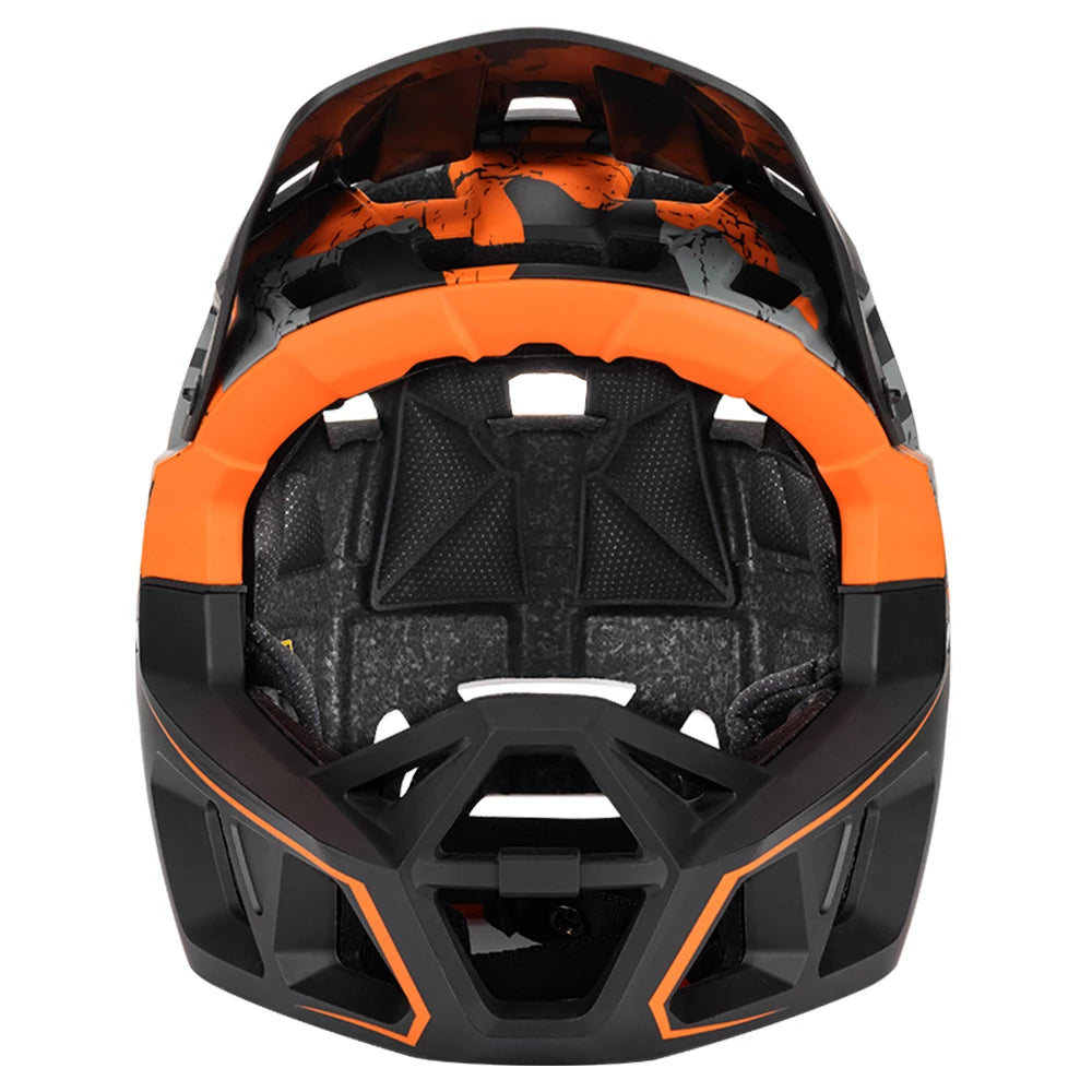 Full Face Mountain Bike Helmet Adult Racing Downhill MTB Helmet for Men/Women Adult Mountain Bike Helmet with Visor Over 31 Vent