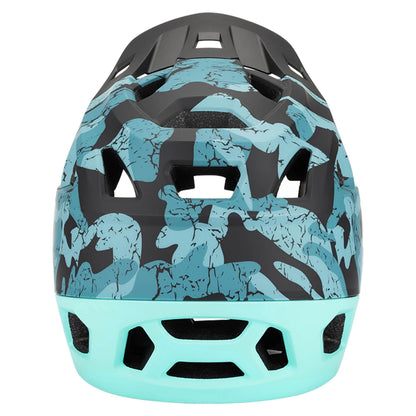 Full Face Mountain Bike Helmet Adult Racing Downhill MTB Helmet for Men/Women Adult Mountain Bike Helmet with Visor Over 31 Vent