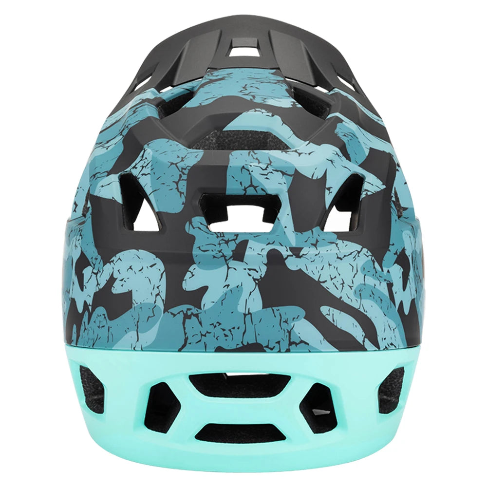 Full Face Mountain Bike Helmet Adult Racing Downhill MTB Helmet for Men/Women Adult Mountain Bike Helmet with Visor Over 31 Vent
