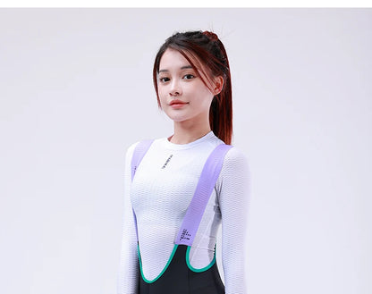 INBIKE Women‘s Professional Cycling Bib Pants Winter Fleece Bicycle Biking Clothing Pants 3D Padding Road Bike Pants For Women