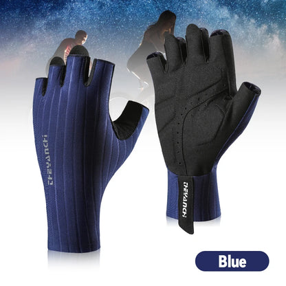 Cycling Gloves-Breathable&Half Finger Padded &Anti-Slip & Shock-Absorbing MTB Bicycle Gloves for Men Women Biking