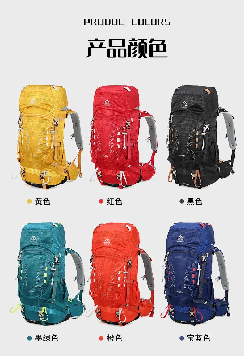 Upgraded 35+5L Heavy-Duty Hiking Backpack Expandable Rucksack for Trekking, Camping & Travel, Durable Large Capacity