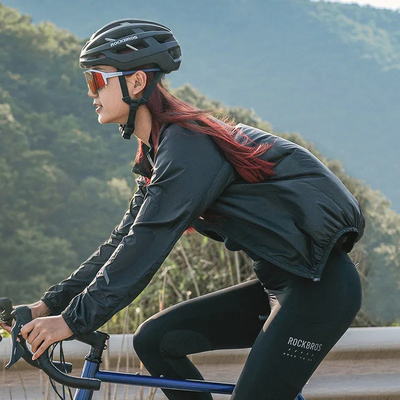 ROCKBROS Summer Sun Protection Bike Jacket Breathable Cycling Skin Tops Outdoor Hiking Fishing Sportswear Sweat-absorbent Jersey