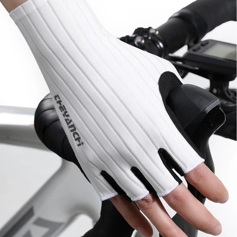 Cycling Gloves-Breathable&Half Finger Padded &Anti-Slip & Shock-Absorbing MTB Bicycle Gloves for Men Women Biking