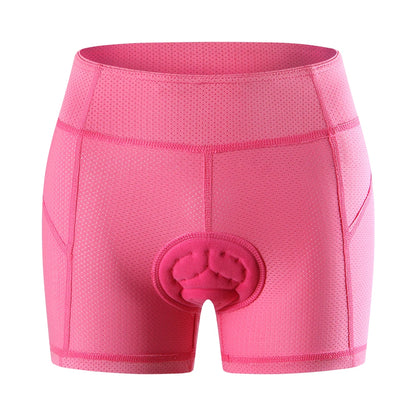 WOSAWE Women Cycling Shorts Bicycle Underpants 3D Gel Padded MTB Bike Short Pants for Gilrs Ladies High Waistline Sports Shorts